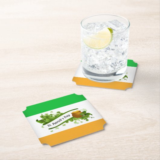 St Patrick's Day Kartonnen Onderzetters (Insitu)