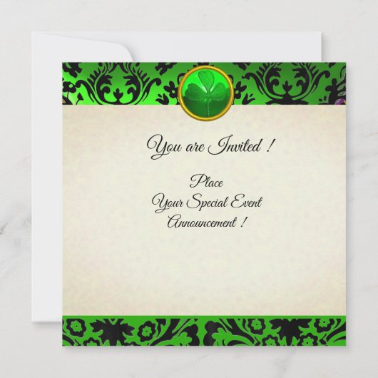 ST. PATRICK'S DAY KAT LEPRECHAUN HOED IERSE BIER KAART (Achterkant)