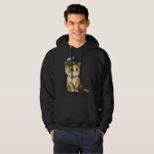 St. Patrick's Day kat met een kabouterhoed Hoodie (Voorkant volledig)