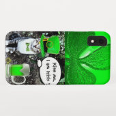 ST. PATRICK'S DAY KAT MET GROENE IERSE BIER Case-Mate iPhone CASE (Achterkant (horizontaal))