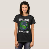 St. Patrick's Day kat met St. Patrick's hoed T-shirt (Voorkant volledig)