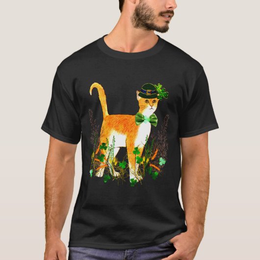 St. Patrick's Day Kat T-shirt (Voorkant)