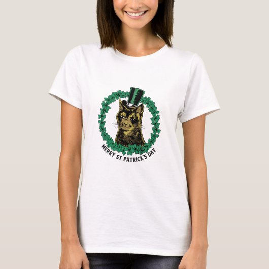 St. Patrick's Day kat T-shirt (Voorkant)