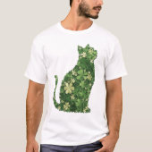 St. Patrick's Day Kat T-shirt, Ierse Kat T-shirt (Voorkant)