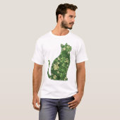 St. Patrick's Day Kat T-shirt, Ierse Kat T-shirt (Voorkant volledig)