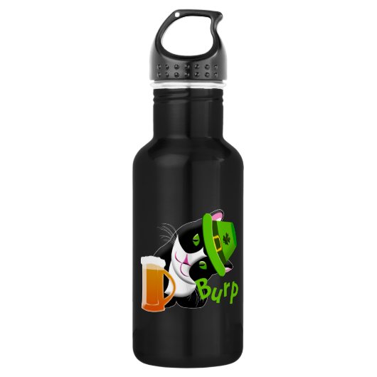 St. Patrick's Day Kat Waterfles (Voorkant)