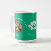 St. Patrick's Day kattenfoto speciale mok (Voorkant links)