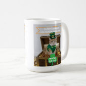 St. Patrick's Day kattenhumor Koffiemok (Voorkant rechts)