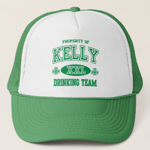 St Patricks Day Kelly Irish Drink Team Trucker Pet