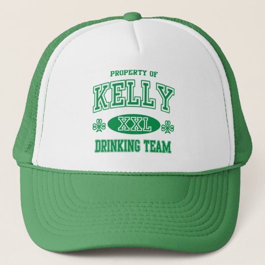 St Patricks Day Kelly Irish Drink Team Trucker Pet (Voorkant)
