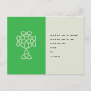 St. Patrick's Day Keltisch Kruis   St. Patrick cit Feestdagenkaart