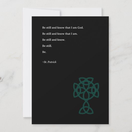 St. Patrick's Day Keltisch Kruis | St. Patrick cit Feestdagenkaart (Voorkant)