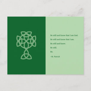 St. Patrick's Day Keltisch Kruis   St. Patrick cit Feestdagenkaart