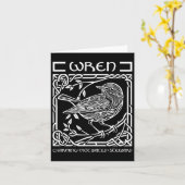 St Patricks Day Keltische knoop Zodiac Wren 10 jun Kaart (Gele Bloem)