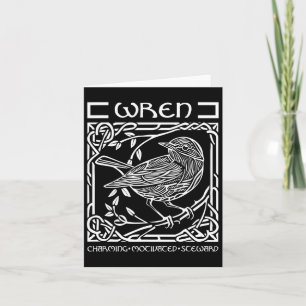 St Patricks Day Keltische knoop Zodiac Wren 10 jun Kaart