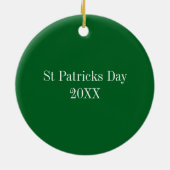 St Patricks Day Keramisch Ornament (Achterkant)
