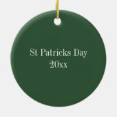 St Patricks Day Keramisch Ornament (Achterkant)