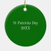 St Patricks Day Keramisch Ornament (Achterkant)
