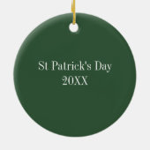 St Patricks Day Keramisch Ornament (Achterkant)