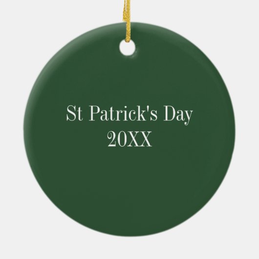 St Patricks Day Keramisch Ornament (Achterkant)
