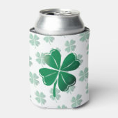 St. Patrick's Day Kermis Lucky Four Leaf Clover Blikjeskoeler (Blikje Voorkant)