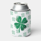 St. Patrick's Day Kermis Lucky Four Leaf Clover Blikjeskoeler (Blikje Achterkant)