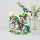 St. Patrick's Day Kerstkaart (Staand voorkant)