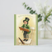  St Patrick's Day Kind Zingen Briefkaart (Staand voorkant)