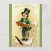  St Patrick's Day Kind Zingen Briefkaart (Voorkant)