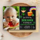St. Patrick's Day Kinder Foto Birthday Uitnodiging