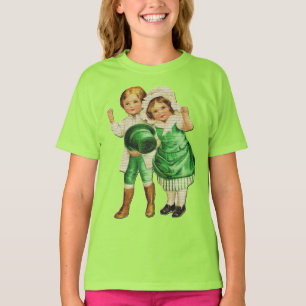 St. Patrick's Day  Kinder Girls Green T shirt