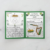 St Patrick's Day Kinder Puzzles Activity Kaart (Binnen)