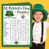 St Patrick's Day Kinder Puzzles Activity Kaart