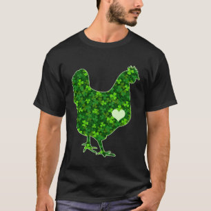 St. Patrick's Day Kip Iers Groen Klaver Hart T-shirt