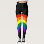 St Patrick's Day Kiss Ik ben Ierse Regenboog Leggings (Voorkant)