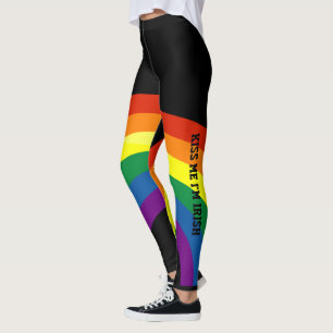 St Patrick's Day Kiss Ik ben Ierse Regenboog Leggings