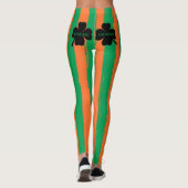 St. Patrick's Day Kiss Ik ben Ierse Shamrocks Leggings (Achterkant)