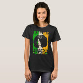 St Patricks Day Kiss I'm Black Irish Melanin Ir T-shirt (Voorkant volledig)
