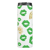 St Patricks Day Kiss me Ik ben Ierse Tumbler Thermosbeker (Achterkant)