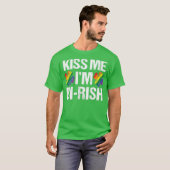 St Patricks Day Kiss me Im Birish Bisexual T-shirt (Voorkant volledig)