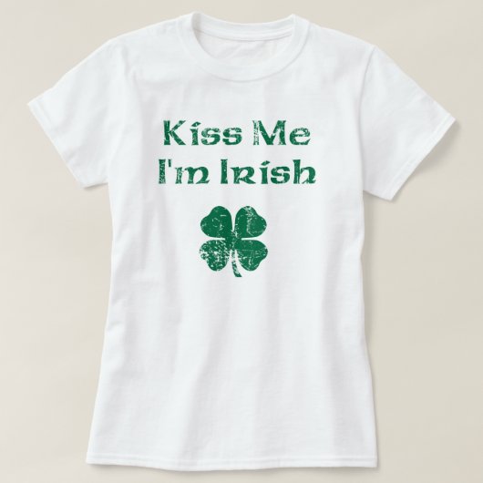 St. Patrick's Day Kiss me T-Shirt (Design voorkant)