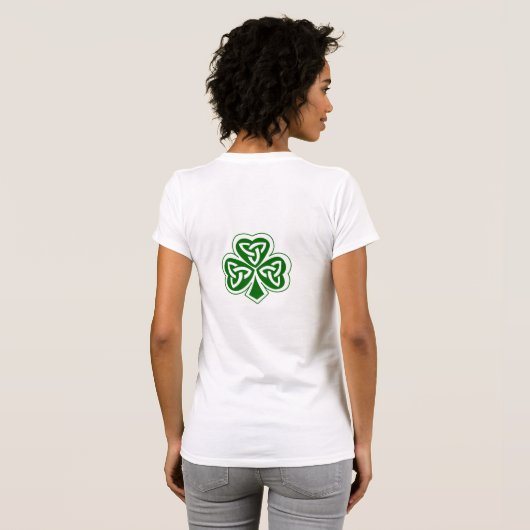 St. Patricks Day Kiss Me Vrouwen Shirt (Achterkant volledig)