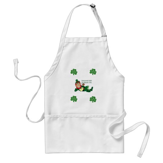St. Patrick's Day Kitchen Schort (Voorkant)