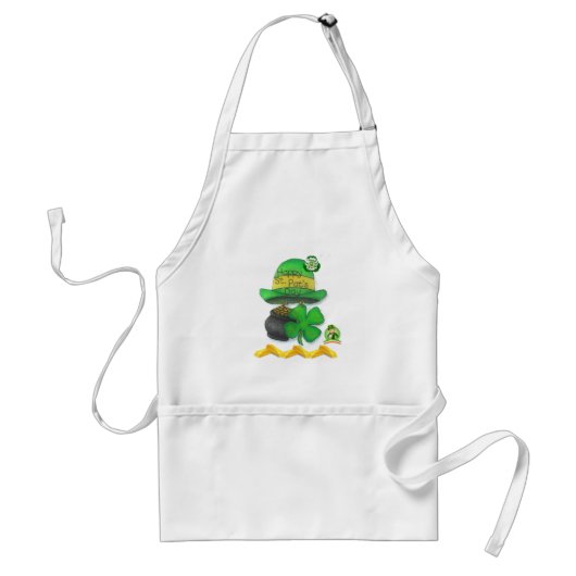 St. Patrick's Day Kitchen Schort (Voorkant)