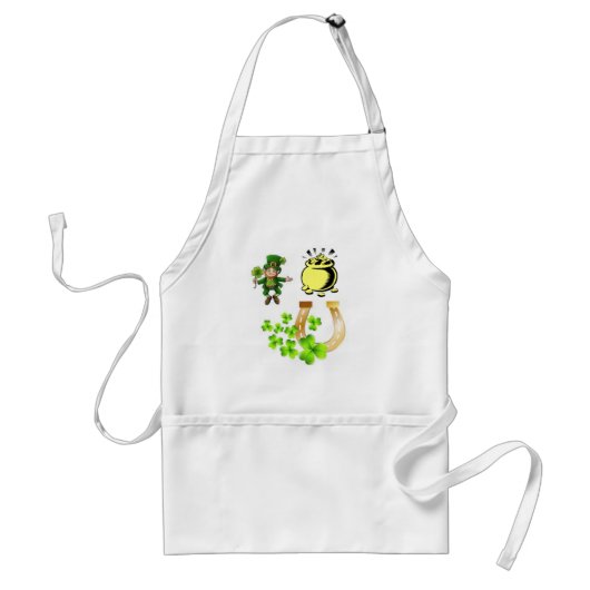 St. Patrick's Day Kitchen Schort (Voorkant)