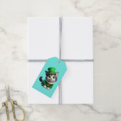 St. Patrick's Day Kitten Cadeaulabel (Met Touw)