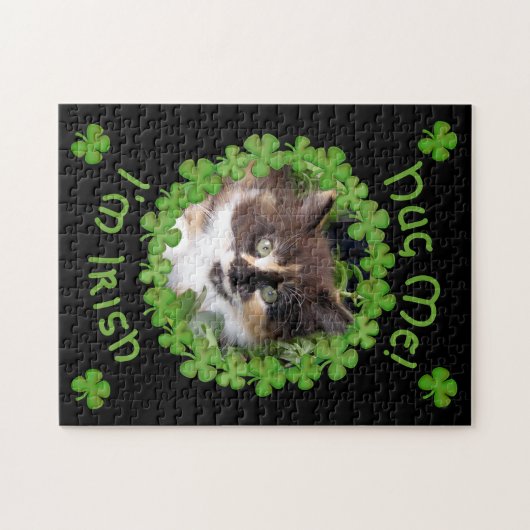 St. Patrick's Day Kitten Hug Legpuzzel (Horizontaal)