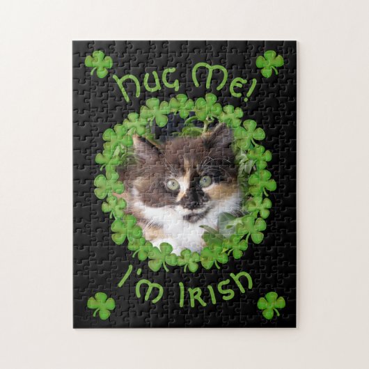 St. Patrick's Day Kitten Hug Legpuzzel (Verticaal)