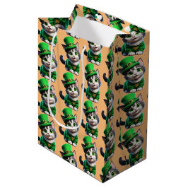 St. Patrick's Day Kitten Medium Cadeauzakje
