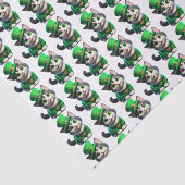 St. Patrick's Day Kitten Tissuepapier (Detail)